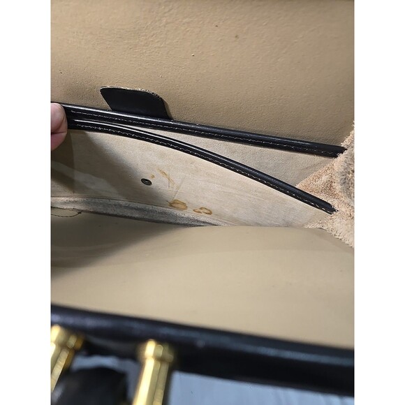 PEAL & CO / BROOKS BROTHERS / SWAINE ADENEY Vintage Leather Briefcase. England. - Picture 12 of 13